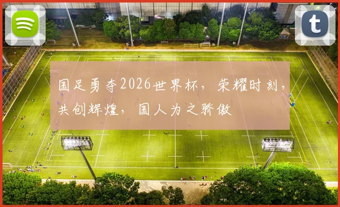 国足勇夺2026世界杯，荣耀时刻，共创辉煌，国人为之骄傲